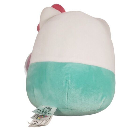 Hello Kitty Squishmallows Plush Toy Soft Cuddly 8" White Pink Aqua Ages 0+ - Picture 5 of 7